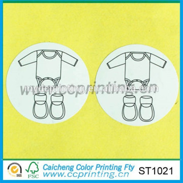 manufacture paper sticker baby cloth sticker label